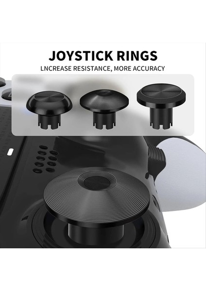 Ps5 Swıtch Pro/xbox/ps4/ps5/edge Kontrolcüsü Için Siyah Thumbstick'ler (Yurt Dışından) modelleri