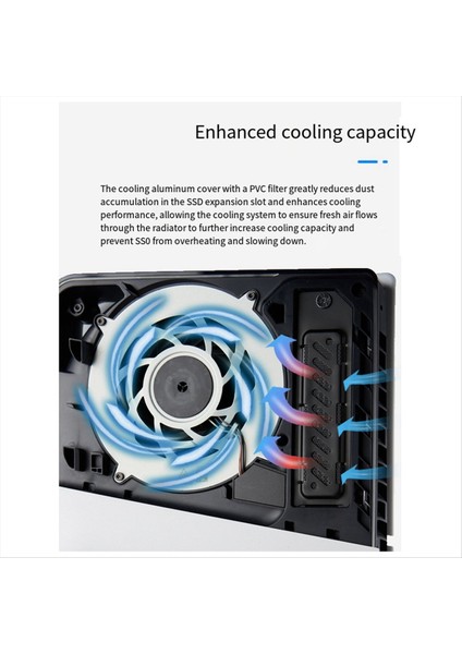 PS5SLIM Için Özel M.2ssd Genişletme Yuvası Soğutma Toz Kapağı Siyah (Yurt Dışından) fiyatları