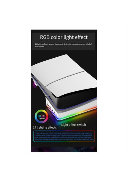 Ipega Ps5 Slım Konsol Yatay Depolama Standı Taşınabilir, Siyah (Yurt Dışından)