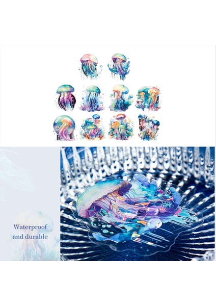 Kızlar Için 10 Adet Denizanası Çıkartmaları (Yurt Dışından) indirimleri