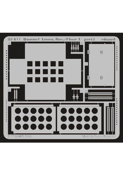 35611 1/35 Ölçek, Hummel Ammo. Box/Floor 1 For Dra modelleri