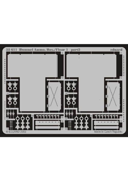 35611 1/35 Ölçek, Hummel Ammo. Box/Floor 1 For Dra