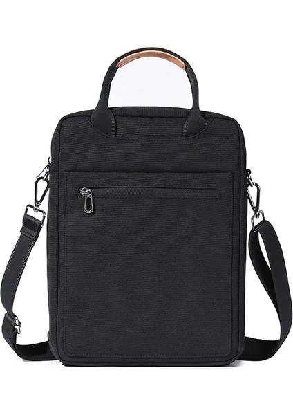 12,9 Inç Dizüstü Bilgisayar Çantası, Tablet Pc Saklama Çantası, Evrak Çantası, Oxford Kumaş Omuz Çantası - Siyah (Yurt Dışından)
