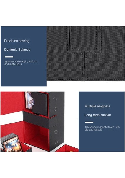 Kart Destesi Kutuları 200'DEN Fazla Kart Taşıyan Taşıma Düzenleyici Kutusu, Siyah ve Kırmızı (Yurt Dışından) modelleri