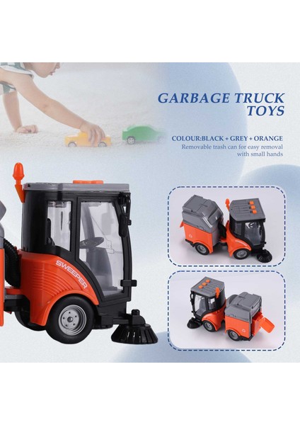 Sokak Süpürme Kamyonu Işık ve Ses Efektleri Sürtünmeyle Çalışan Tekerlekler (Yurt Dışından) indirimleri