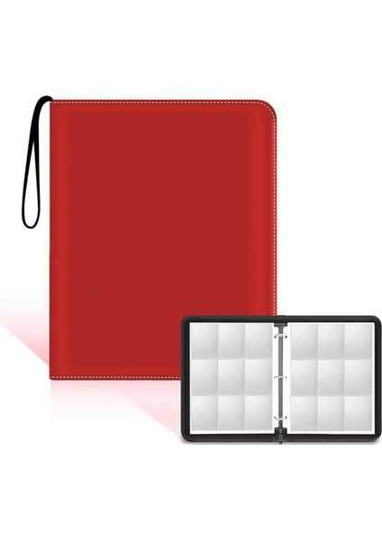 9 Cepli Kart Koleksiyonu Klasörü, Kırmızı (Yurt Dışından) modelleri