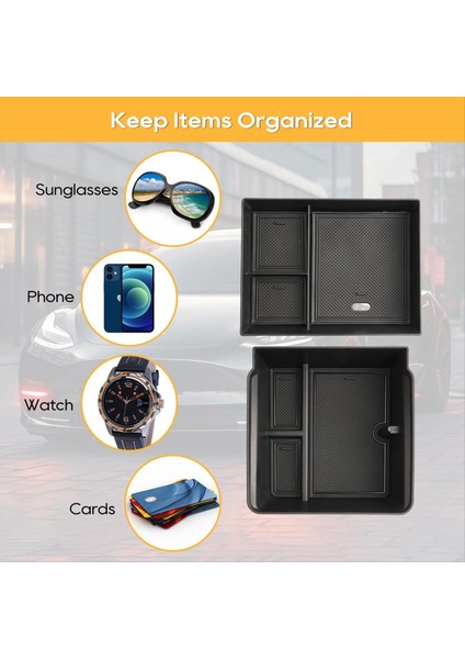 Model 3 Highland 24 Konsol Düzenleyici ve Kol Dayanağı Saklama Kutusu, 2 Adet (Yurt Dışından) fırsatları