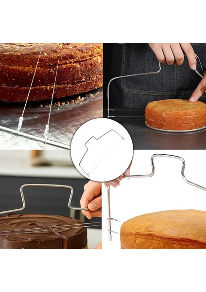 IVO-PST156 2 Telli Paslanmaz Ayarlanabilir Pasta Kesici – Kek Katmanı Dilimleme Teli fiyatları