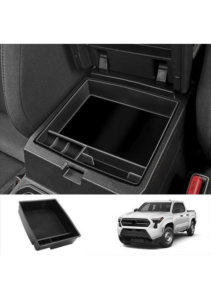 Toyota Tacoma 2024 Için Siyah Araç Kol Dayanağı Saklama Kutusu (Yurt Dışından) indirimleri
