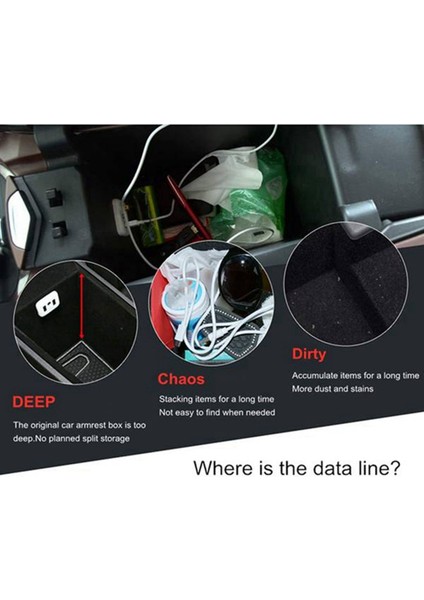 Mitsubishi Eclipse Cross 2017-2019 Için Orta Kol Dayanağı Saklama Kutusu (Yurt Dışından) fiyatları