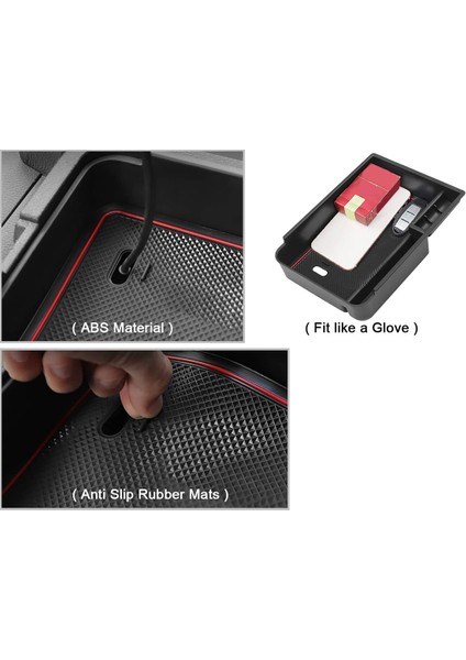 Nissan Sentra 2020-2022 Kırmızı Araç Orta Konsol Kol Dayama Kutusu (Yurt Dışından) modelleri