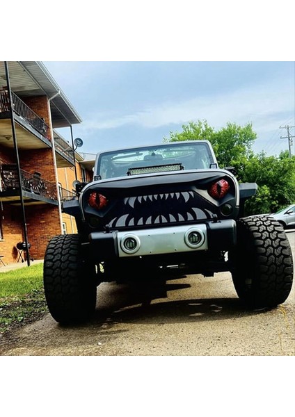 Canavar Gözleri Far Çıkartması, 3D Gözler Çıkartması Kırmızı (Yurt Dışından) indirimleri