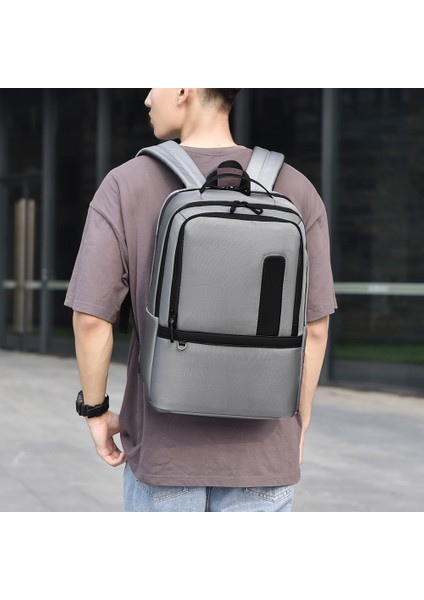 B727 Su Geçirmez Oxford Kumaş Dizüstü Bilgisayar Sırt Çantası Büyük Kapasiteli Iş Seyahat Omuz Çantası Erkekler Için - Siyah (Yurt Dışından) indirimleri