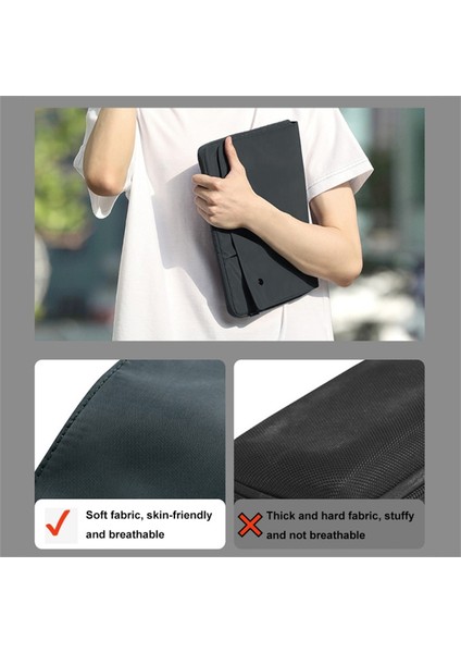 13" Dizüstü Bilgisayar Çantası Çok Katmanlı Naylon Su Geçirmez Bilgisayar Çantası Darbeye Dalı - Beyaz (Yurt Dışından) indirimleri