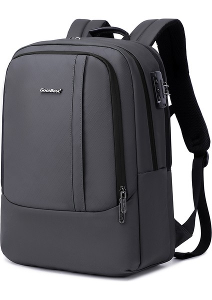 Coolbell CB-8311 15,6 Inç Dizüstü Bilgisayar Için Hırsızlığa Lı Sırt Çantası Su Geçirmez Büyük Kapasiteli Seyahat Omuz Çantası - Gri (Yurt Dışından)
