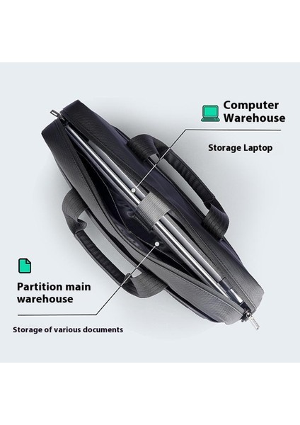 Mark Ryden MR425 Oxford Kumaş Evrak Çantası Erkek Iş Seyahat Dizüstü Bilgisayar Çantası Çapraz Askılı Çanta - Siyah / 14 Inç (Yurt Dışından) indirimleri