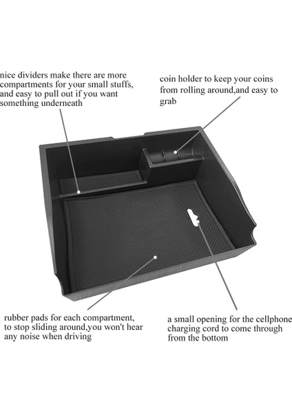 Toyota Sienna 2011-2020 Orta Konsol Kol Dayanağı Saklama Kutusu (Yurt Dışından) indirimleri