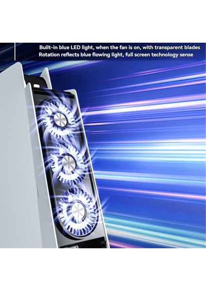 Ps5 Soğutma Fanı Sessiz Soğutucu Fan LED Işık Usb3.0 Hub'ları (Yurt Dışından) indirimleri