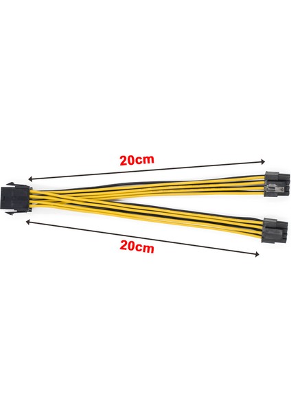 2 Adet Eps 12V 8pin - Çift (4+4)Pin Anakart Güç Kaynağı Kablosu (Yurt Dışından) modelleri