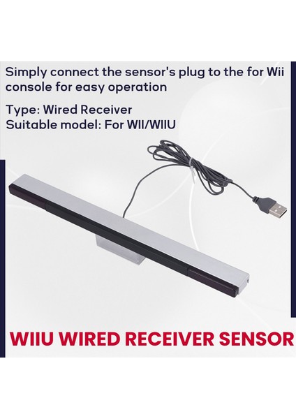 Wii Sensör Çubuğu Kablolu Alıcılar Ir Sinyal Işını USB Fişi Için Oyun Kiti (Yurt Dışından) fırsatları