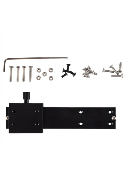 Cnc Ayarlanabilir Modül Montaj Çerçevesi Lazer Kafa Seti Siyah (Yurt Dışından)