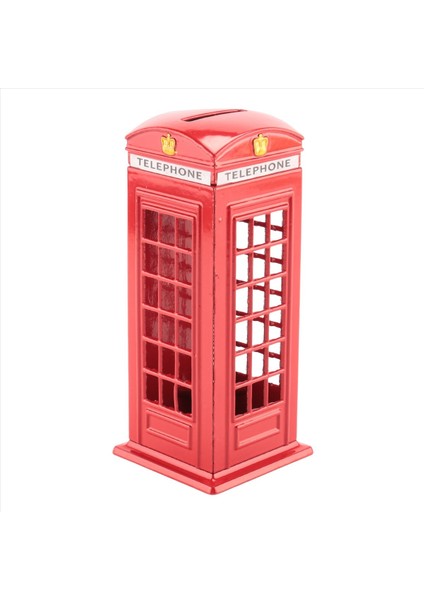 Metal Kırmızı Londra Telefon Kulübesi Bankası Bozuk Para Bankası 140X60X60MM (Yurt Dışından) fiyatları