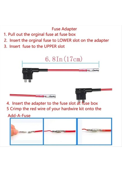 70MAI A810 X200 Omni M500 24 Saat Park Monitörü Güç Hattı (B) Için (Yurt Dışından) modelleri
