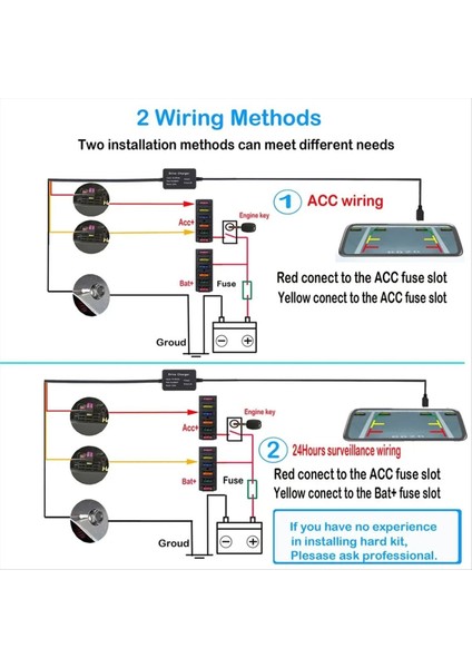 70MAI A810 X200 Omni M500 24 Saat Park Monitörü Güç Hattı (B) Için (Yurt Dışından) fırsatları