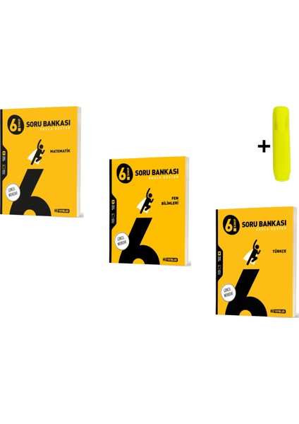 6.sınıf Matematik Fen Türkçe Soru Bankası Seti