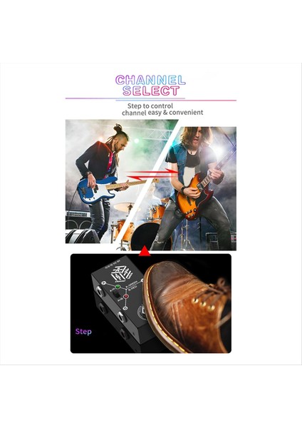 Aby Switch Gitar Pedalı - Mini Seçici Metal Kasa (Yurt Dışından)