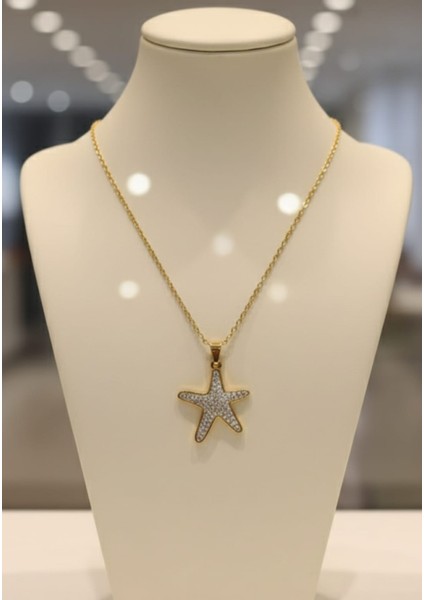 Deniz Yıldızı Kararmaz Hediye Çelik Kolye | SNS2029010