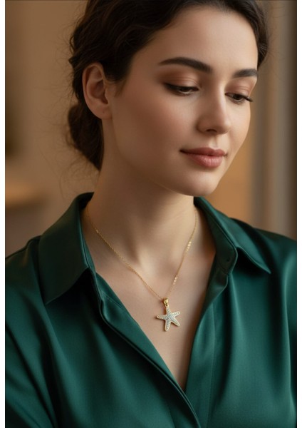 Deniz Yıldızı Kararmaz Hediye Çelik Kolye | SNS2029010 fiyatları