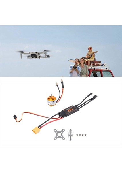 MOTOR+40A ESC+6035 Pervane+Pervane Koruyucu Elektrikli Motor Kiti (Yurt Dışından) modelleri