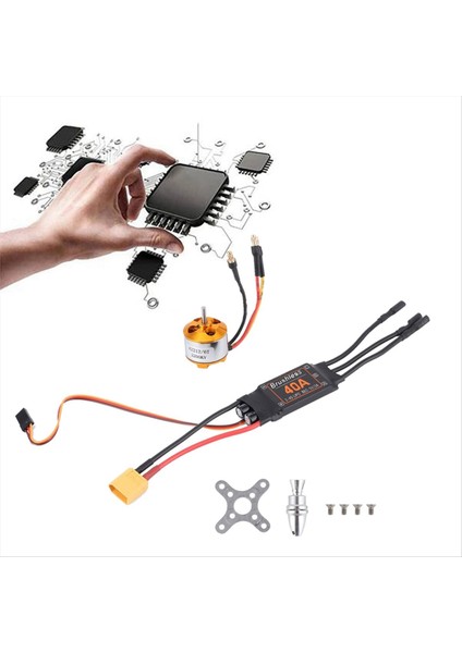 MOTOR+40A ESC+6035 Pervane+Pervane Koruyucu Elektrikli Motor Kiti (Yurt Dışından) indirimleri