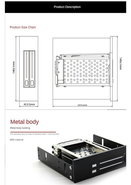 Seatay Mobil Raf Muhafazası Yerleştirme Istasyonu Sıcak Değiştirme Braketi, HD520 (Yurt Dışından) modelleri