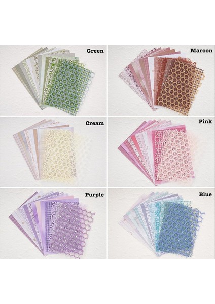 90 Yaprak Scrapbook Kağıdı ve Dekoratif Örgü Kumaş Çeşitli Set B (Yurt Dışından) fiyatları