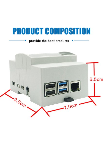 Raspberry Pi 4 Model B Abs Kılıf Beyaz Kılıf Koruyucu Kılıf (Yurt Dışından) modelleri