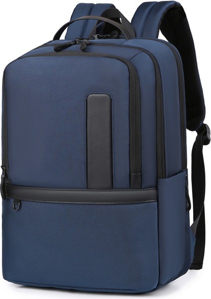 B727 Su Geçirmez Oxford Kumaş Dizüstü Bilgisayar Sırt Çantası Büyük Kapasiteli Iş Seyahat Omuz Çantası - Erkekler Için - Mavi (Yurt Dışından)