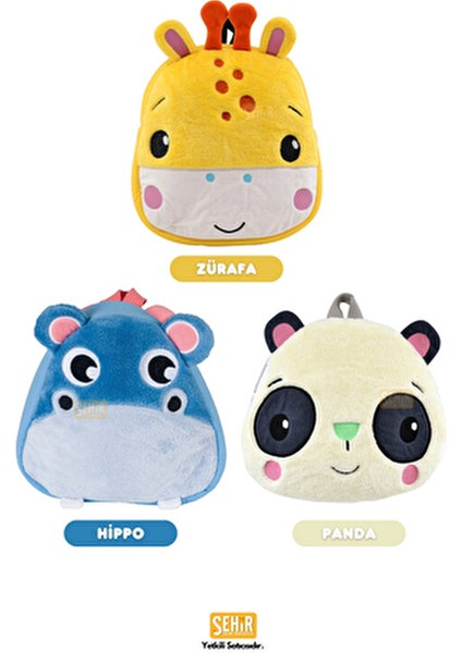 Fisher Price Bej Panda Peluş Çanta modelleri