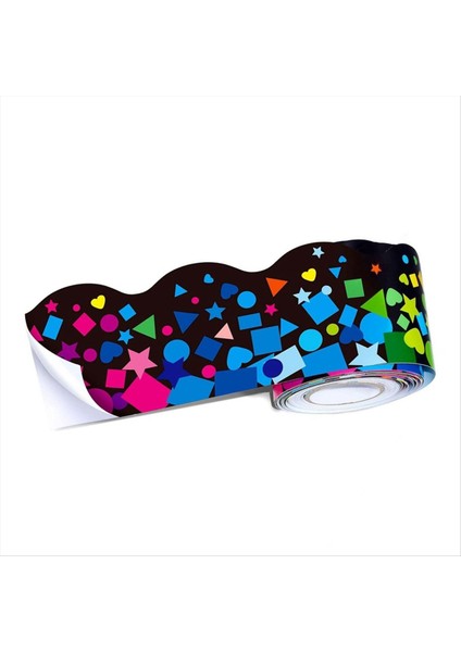 Okul ve Sınıf Dekorasyonu Için Taraklı Konfeti Kenarlık Çıkartması (Yurt Dışından)