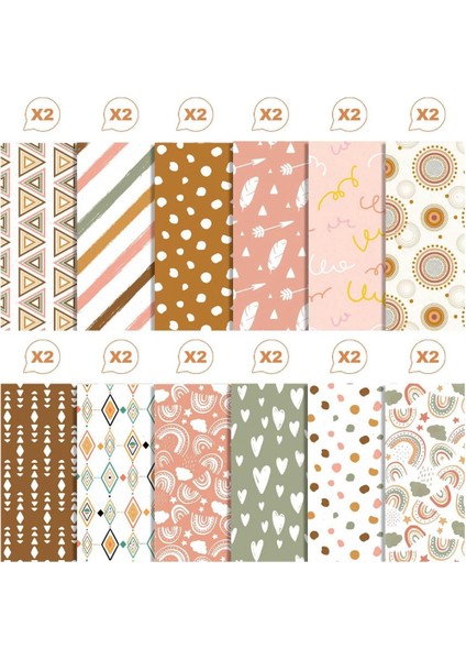 Scrapbook Kağıt Bloknotu - 12 Inç x 12 Inç Sevimli Desenli Karton (Yurt Dışından) indirimleri