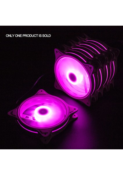 12 cm Pembe LED Sessiz Yüksek Rüzgar Hacmi Bilgisayar Rgb Soğutma Fanı (Yurt Dışından) fırsatları