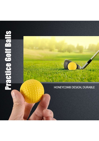 10 Adet Sarı Yumuşak Elastik Kapalı Alan Antrenman Pu Golf Topu (Yurt Dışından) modelleri