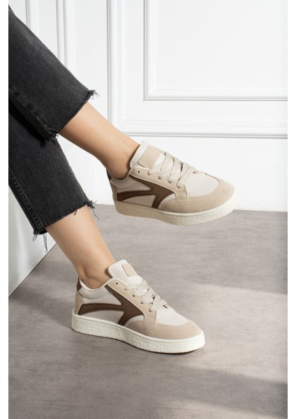 Kadın Bağcıklı Spor Ayakkabı Sneaker Günlük Okul 121NAV