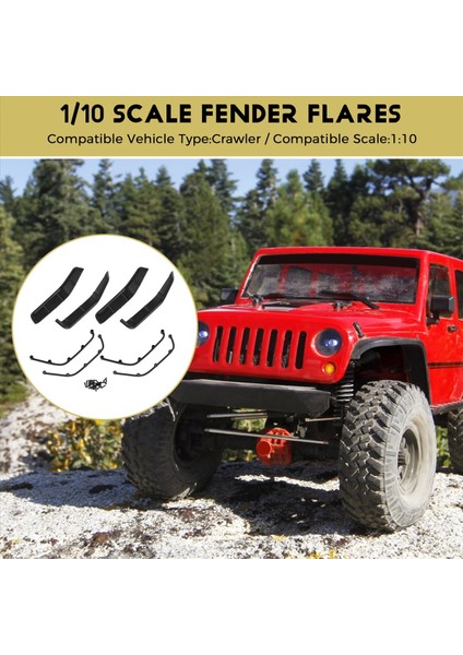 Rc 1/10 Çamurluk Rc Crawler RC4WD Jeep Wrangler Axaıl SCX10 Için (Yurt Dışından) fırsatları