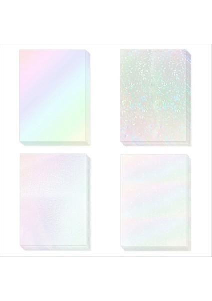 20 Yaprak Holografik Çıkartma Kağıdı A4 Boyutunda Vinil Laminasyon Çıkartmaları (Yurt Dışından)