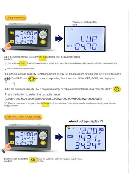 XY6015L 0-60V 15A 900W Dc Dc Buck Dönüştürücü cc Cv Güç Modülü (Yurt Dışından) modelleri