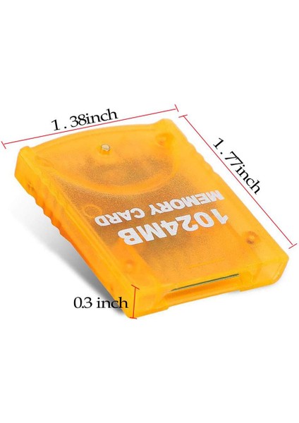Nintendo Wii Gamecube Gc Oyun Belleği Için 1024 MB Hafıza Kartı, Turuncu (Yurt Dışından) modelleri