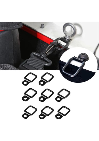Jeep Için Araba D-Halka Bağlama Vidaları Çekme Tokası 8 Adet (Yurt Dışından) fırsatları