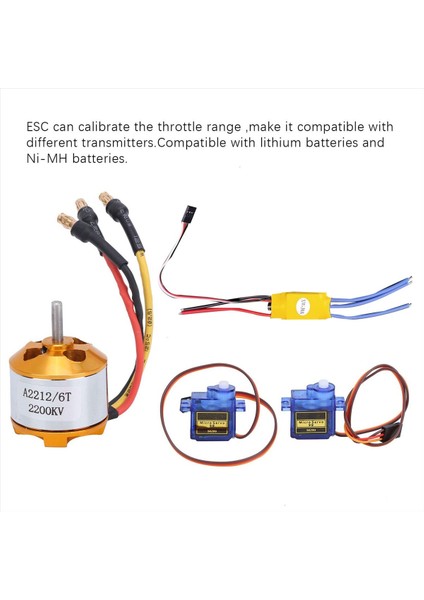 SG90 Servo 2212 KV2200 Fırçasız Motor 30A Esc Elektrik Motoru Kiti (Yurt Dışından) indirimleri